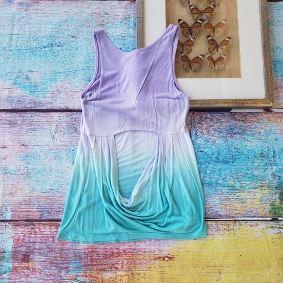 Young Fabulous & Broke Ombre Open Back Tank Top XS - Picture 5 of 9